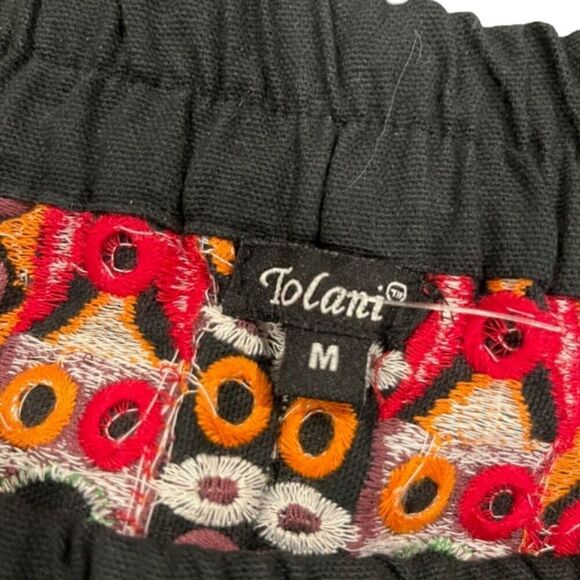 Anthropologie Tolani Michelle Black Mirrored Skirt Women's Size Medium - Picture 8 of 13